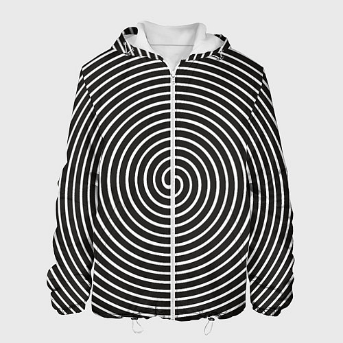 Мужская куртка Оптическая спираль / 3D-Белый – фото 1