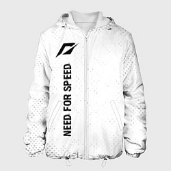Куртка с капюшоном мужская Need for Speed glitch на светлом фоне: по-вертикал, цвет: 3D-белый