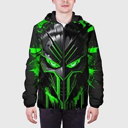 Куртка с капюшоном мужская Неоновый мститель, цвет: 3D-черный — фото 2