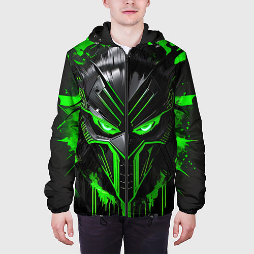 Мужская куртка Неоновый мститель / 3D-Черный – фото 3