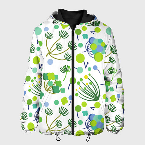 Мужская куртка Green bloom / 3D-Черный – фото 1