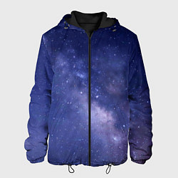 Куртка с капюшоном мужская Космическая ностальгия, цвет: 3D-черный
