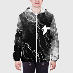 Куртка с капюшоном мужская Thunder awaken молнии, цвет: 3D-белый — фото 2
