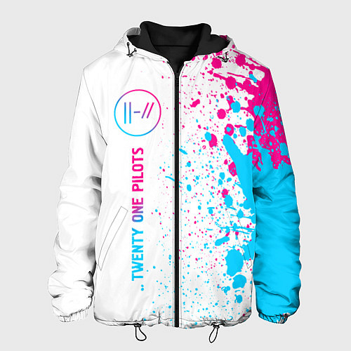 Мужская куртка Twenty One Pilots neon gradient style: по-вертикал / 3D-Черный – фото 1