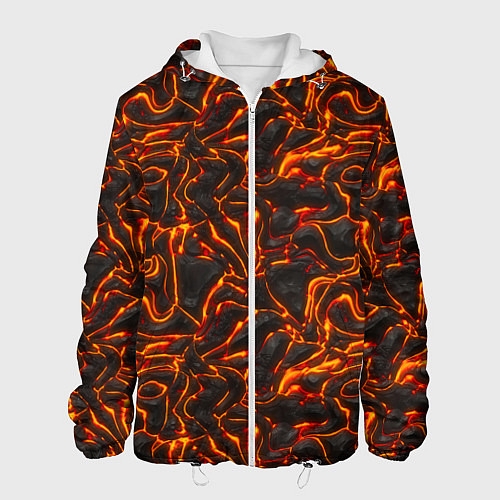 Мужская куртка Огненная лава / 3D-Белый – фото 1