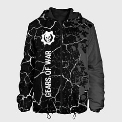 Мужская куртка Gears of War glitch на темном фоне: по-вертикали