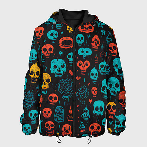 Мужская куртка Skull party / 3D-Черный – фото 1