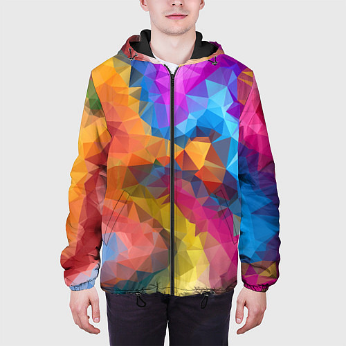 Мужская куртка Super colors / 3D-Черный – фото 3