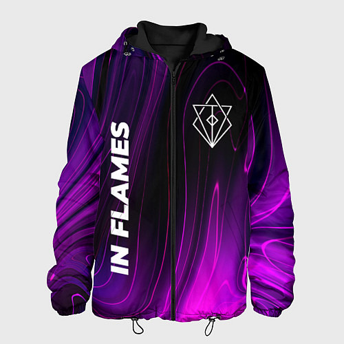 Мужская куртка In Flames violet plasma / 3D-Черный – фото 1