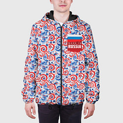Куртка с капюшоном мужская Made in Russia, цвет: 3D-черный — фото 2