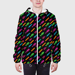 Куртка с капюшоном мужская Sex Shop, цвет: 3D-белый — фото 2