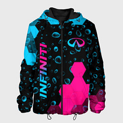 Мужская куртка Infiniti - neon gradient: надпись, символ