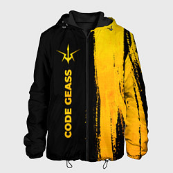 Мужская куртка Code Geass - gold gradient: по-вертикали