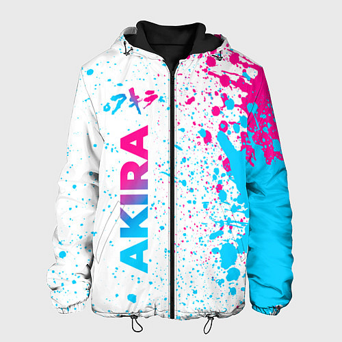 Мужская куртка Akira neon gradient style: по-вертикали / 3D-Черный – фото 1