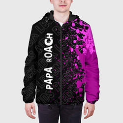 Куртка с капюшоном мужская Papa Roach rock legends: по-вертикали, цвет: 3D-черный — фото 2