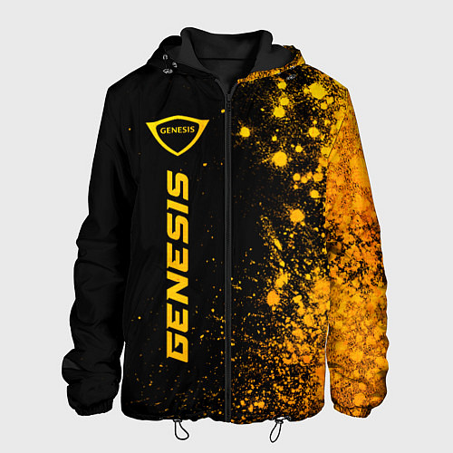 Мужская куртка Genesis - gold gradient: по-вертикали / 3D-Черный – фото 1
