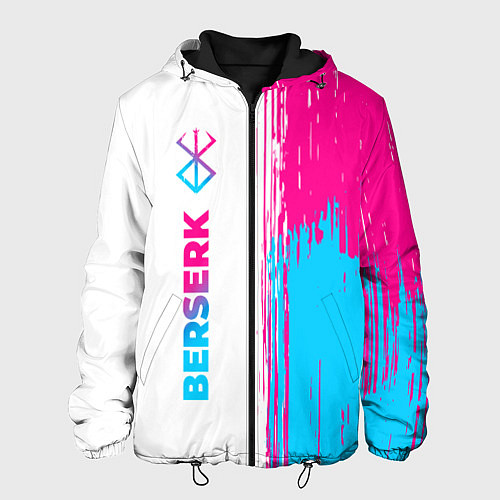 Мужская куртка Berserk neon gradient style: по-вертикали / 3D-Черный – фото 1