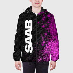 Куртка с капюшоном мужская Saab pro racing: по-вертикали, цвет: 3D-черный — фото 2