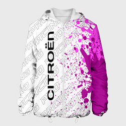 Куртка с капюшоном мужская Citroen pro racing: по-вертикали, цвет: 3D-белый