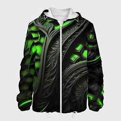 Мужская куртка Green black abstract