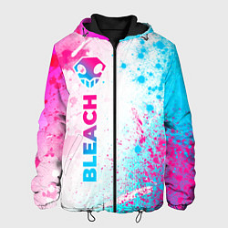 Куртка с капюшоном мужская Bleach neon gradient style: по-вертикали, цвет: 3D-черный