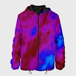 Куртка с капюшоном мужская Абстрактные разводы на воде, цвет: 3D-черный