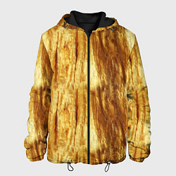 Куртка с капюшоном мужская Золотые переливы, цвет: 3D-черный