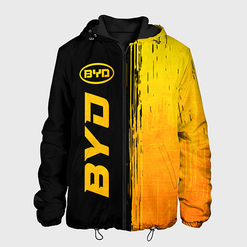 Мужская куртка BYD - gold gradient: по-вертикали / 3D-Черный – фото 1