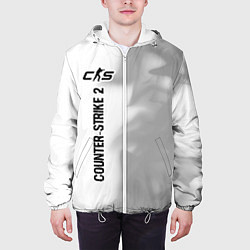 Куртка с капюшоном мужская Counter-Strike 2 glitch на светлом фоне: по-вертик, цвет: 3D-белый — фото 2