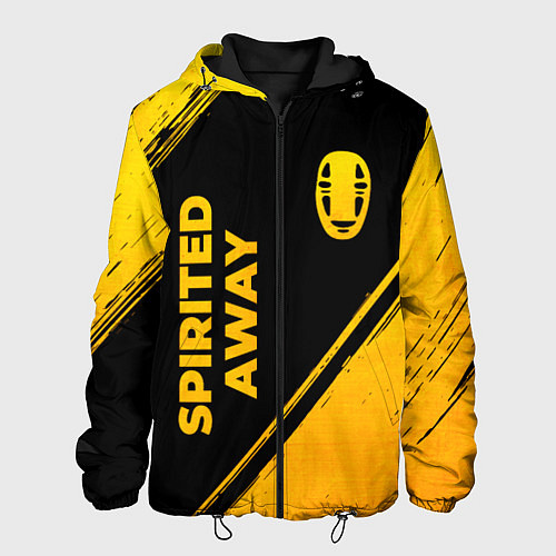Мужская куртка Spirited Away - gold gradient: надпись, символ / 3D-Черный – фото 1