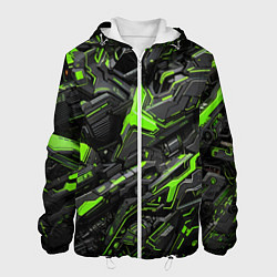 Мужская куртка Текстура киберпанка