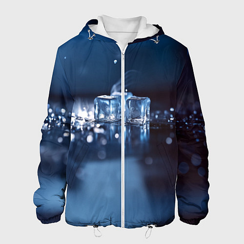 Мужская куртка Кубики льда с дымком / 3D-Белый – фото 1