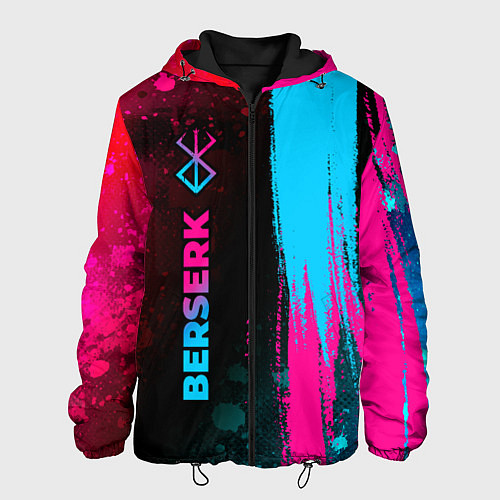 Мужская куртка Berserk - neon gradient: по-вертикали / 3D-Черный – фото 1