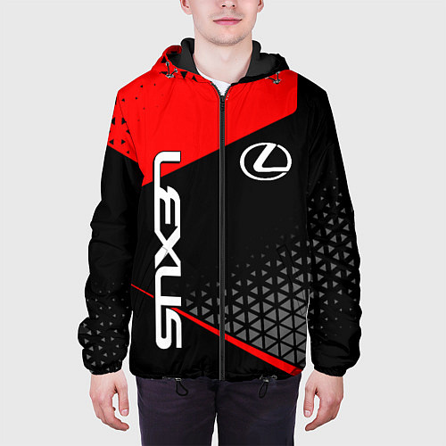 Мужская куртка Lexus - red sportwear / 3D-Черный – фото 3