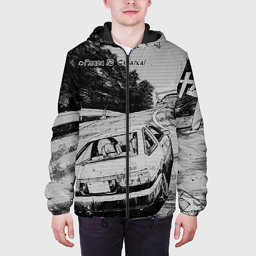 Мужская куртка Тойота ae 86 - Инициал ди / 3D-Черный – фото 3