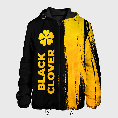 Мужская куртка Black Clover - gold gradient: по-вертикали / 3D-Черный – фото 1