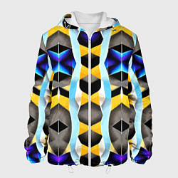 Куртка с капюшоном мужская Vanguard geometric pattern - neural network, цвет: 3D-белый