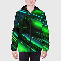 Куртка с капюшоном мужская Green elemetns, цвет: 3D-черный — фото 2