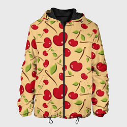 Мужская куртка Россыпь вишни на веточках