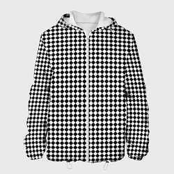 Мужская куртка Шахматный чёрно-белый