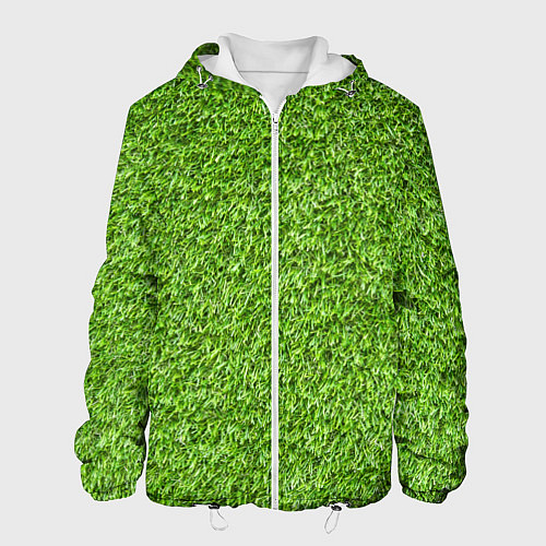 Мужская куртка Зелёный газон / 3D-Белый – фото 1