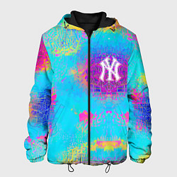 Куртка с капюшоном мужская New York Yankees - baseball team - logo, цвет: 3D-черный