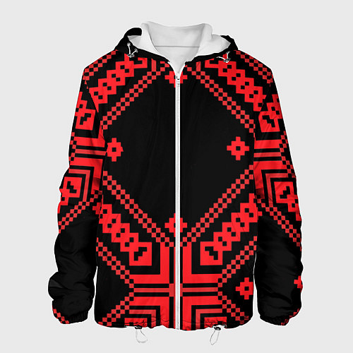 Мужская куртка Национальный черный / 3D-Белый – фото 1