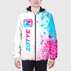 Куртка с капюшоном мужская Zotye neon gradient style: по-вертикали, цвет: 3D-черный — фото 2