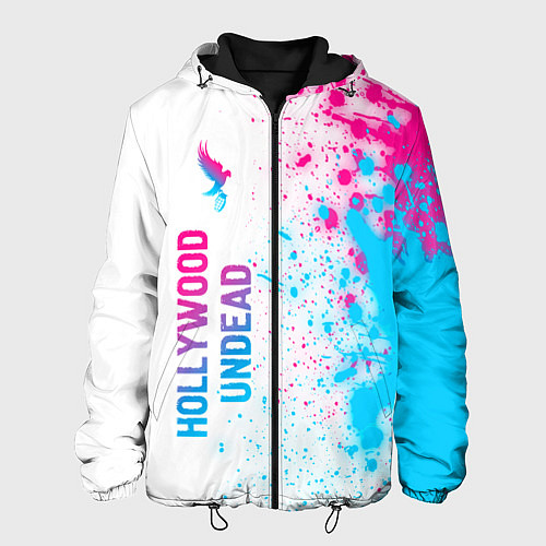 Мужская куртка Hollywood Undead neon gradient style: по-вертикали / 3D-Черный – фото 1