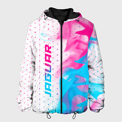 Мужская куртка Jaguar neon gradient style: по-вертикали