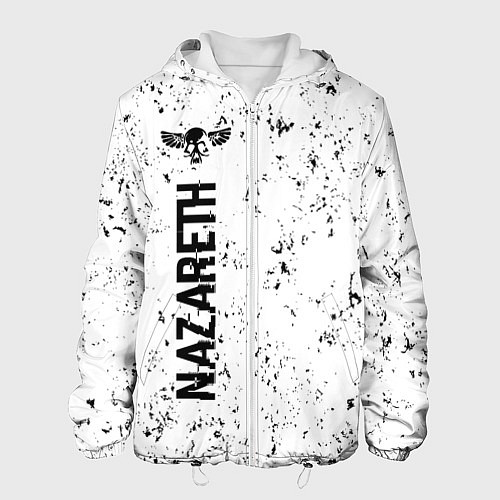 Мужская куртка Nazareth glitch на светлом фоне: по-вертикали / 3D-Белый – фото 1