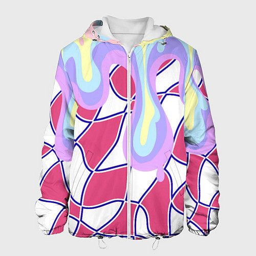Мужская куртка Rainbow illusion / 3D-Белый – фото 1