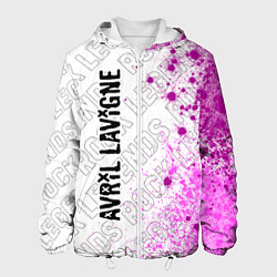 Куртка с капюшоном мужская Avril Lavigne rock legends по-вертикали, цвет: 3D-белый