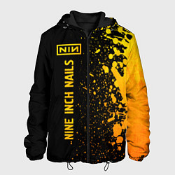 Мужская куртка Nine Inch Nails - gold gradient по-вертикали